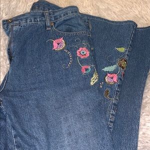 Vintage Pants with flowers